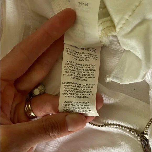 J. Crew Women's White Toothpick Jeans Size 29 Tall New Without Tags - Picture 4 of 10